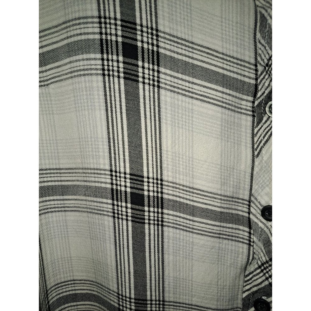 Torrid 0 Women's Black/White Plaid Button Down Shirt Casual Size Large - Picture 2 of 7